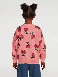Cherry Cotton Knit Cardigan