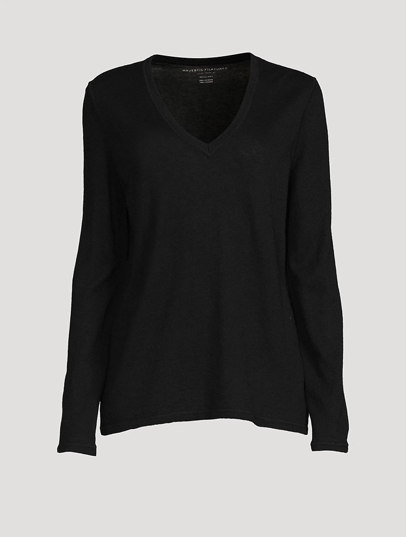 Relaxed Cashmere V-Neck Sweater