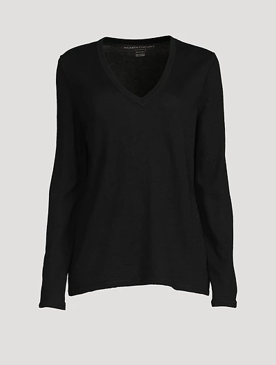 Relaxed Cashmere V-Neck Sweater