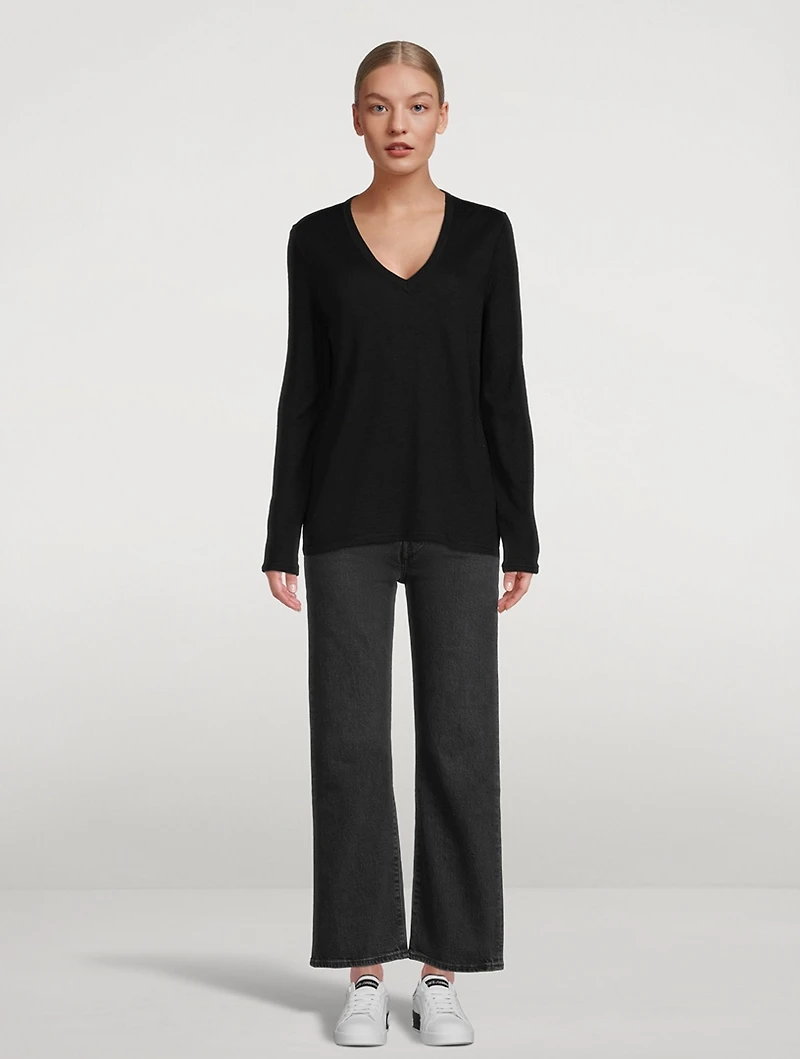Relaxed Cashmere V-Neck Sweater