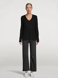 Relaxed Cashmere V-Neck Sweater