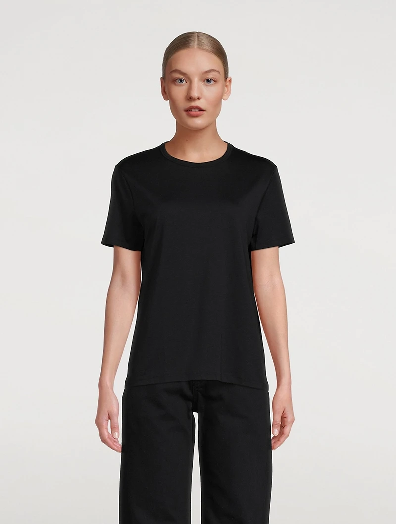 Lyocell And Cotton Crewneck T-Shirt