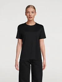 Lyocell And Cotton Crewneck T-Shirt