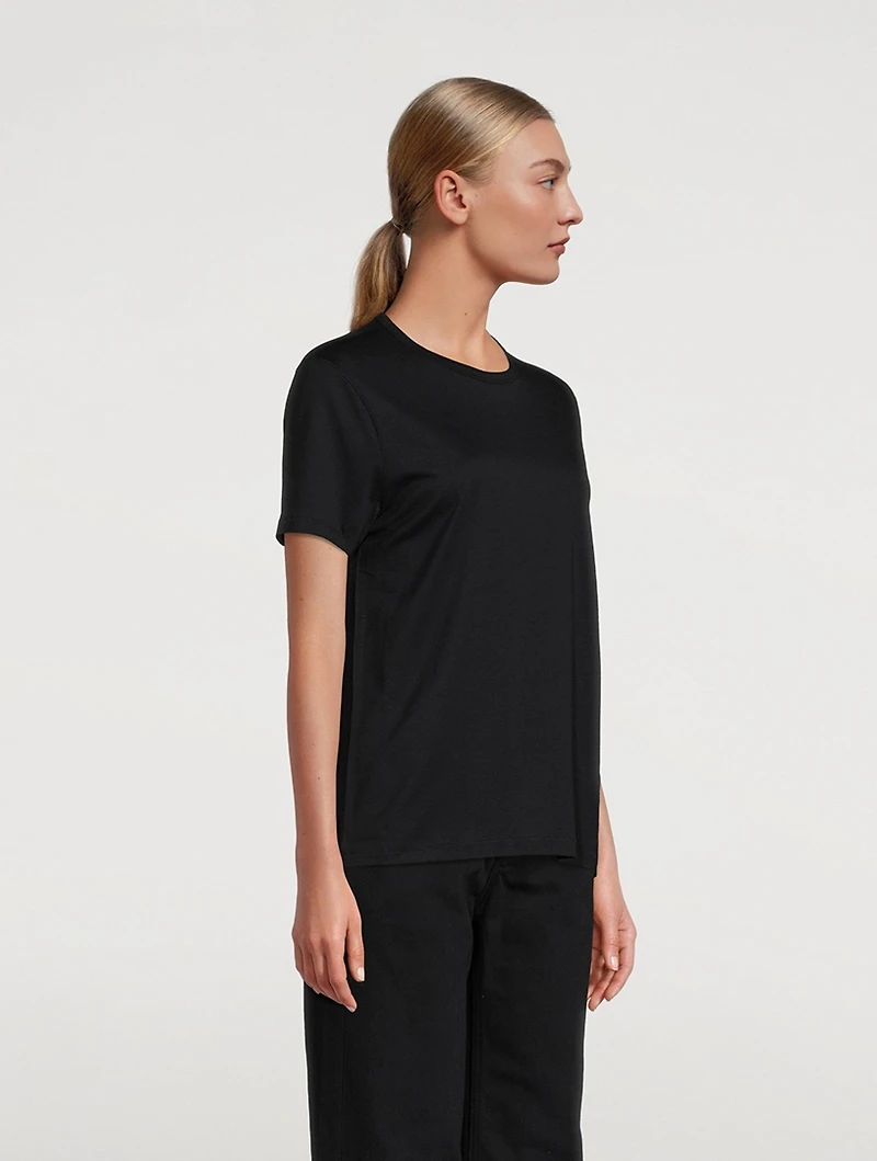 Lyocell And Cotton Crewneck T-Shirt