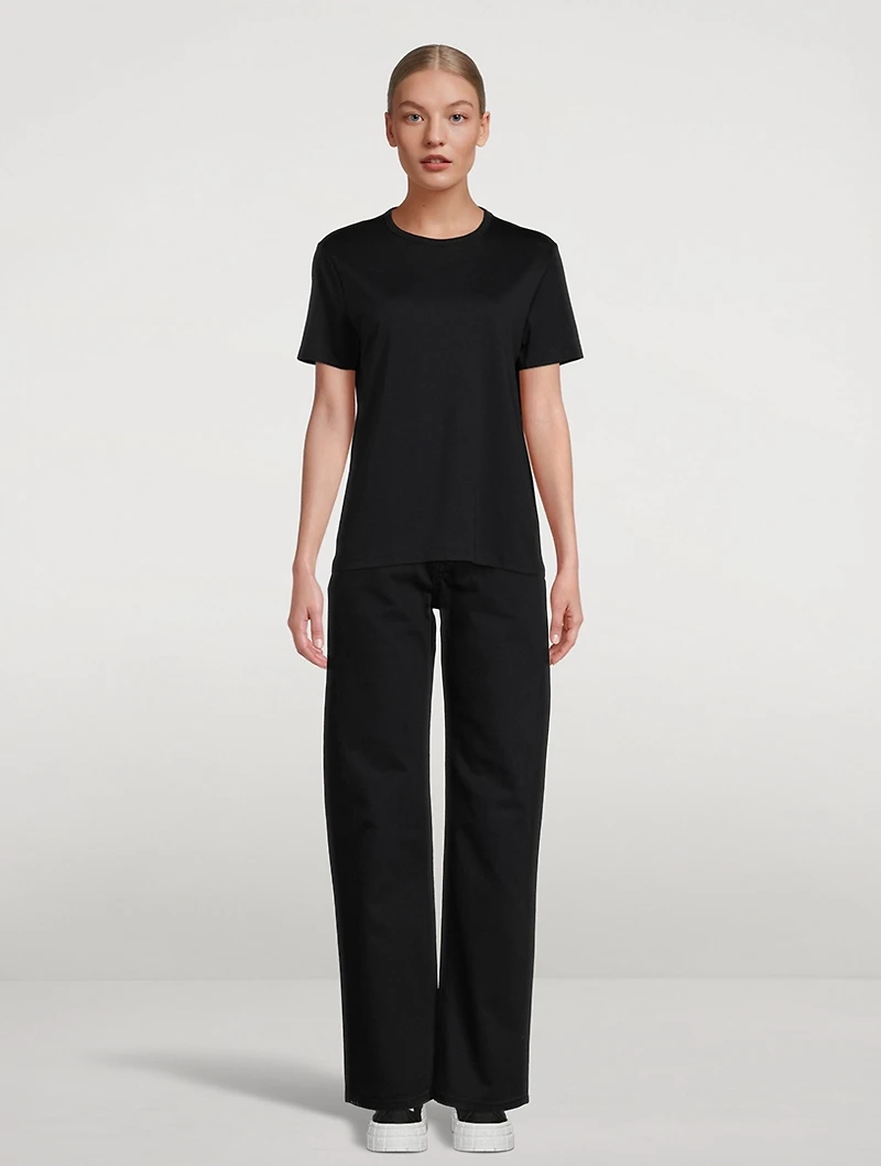 Lyocell And Cotton Crewneck T-Shirt