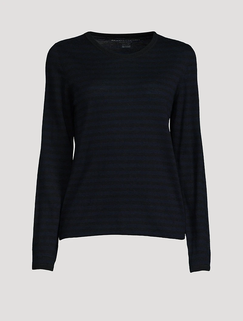 Cashmere Sweater Stripe Print
