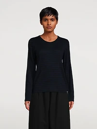 Cashmere Sweater Stripe Print