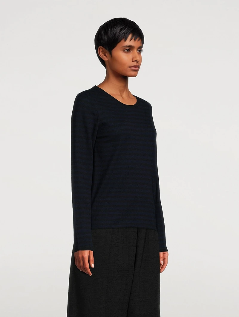 Cashmere Sweater Stripe Print