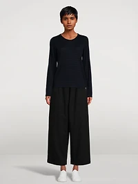 Cashmere Sweater Stripe Print