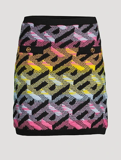 La Greca Knit Mini Skirt