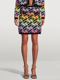 La Greca Knit Mini Skirt