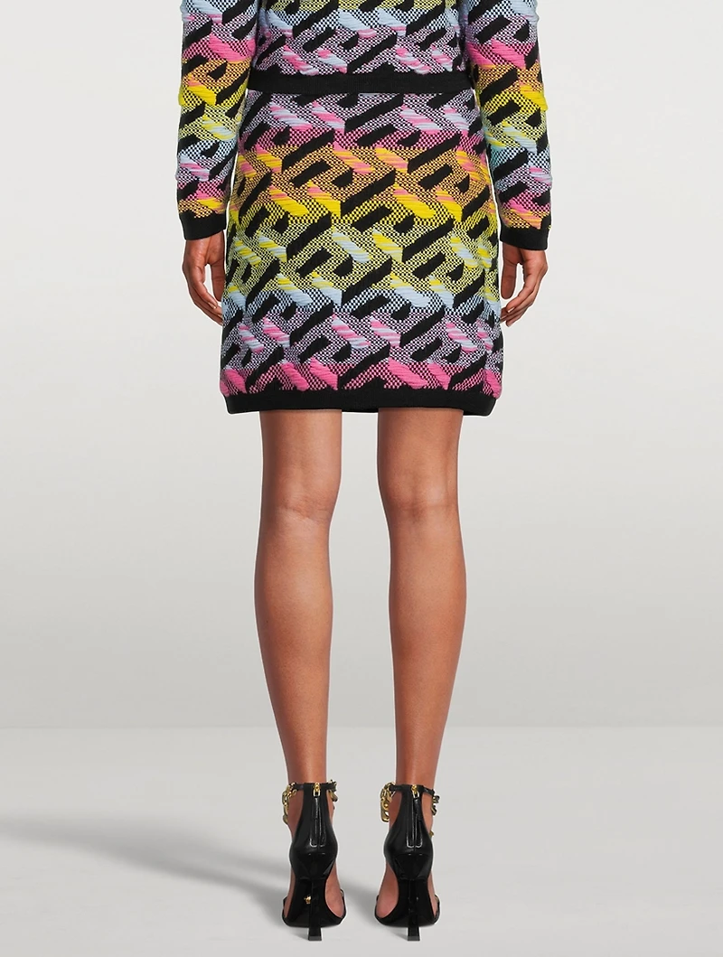 La Greca Knit Mini Skirt
