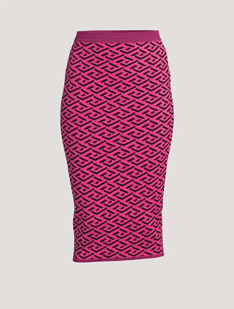 La Greca Knit Pencil Skirt