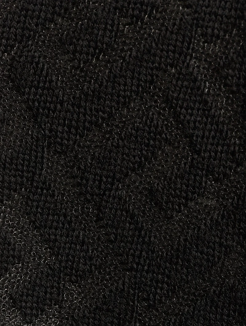 La Greca Cut-Out Cropped Cardigan