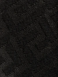 La Greca Cut-Out Cropped Cardigan