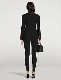 Cut-Out Single-Breasted Blazer