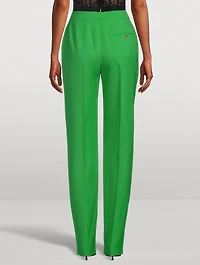 High-Waisted Cigarette Trousers