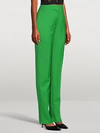 High-Waisted Cigarette Trousers