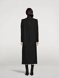 Slashed Boxy-Fit Blazer