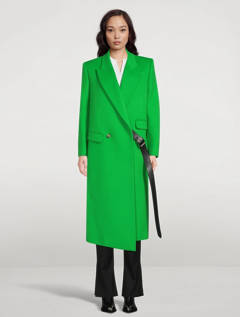 Oversized Drop Hem Coat