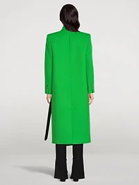 Oversized Drop Hem Coat