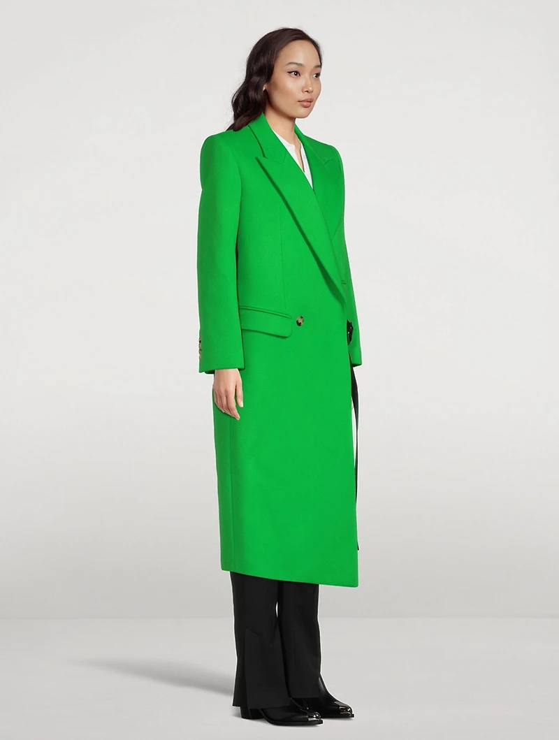 Oversized Drop Hem Coat