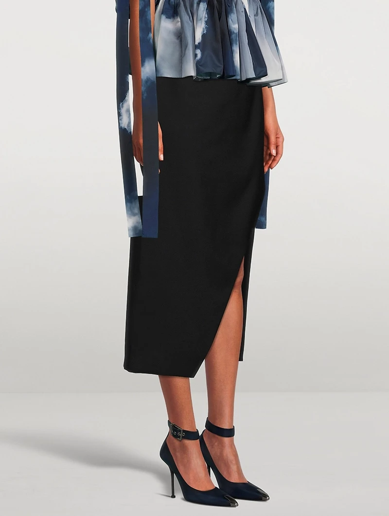 Slashed Pencil Skirt