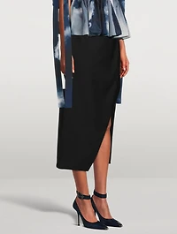 Slashed Pencil Skirt