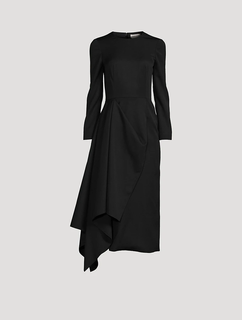 Draped Midi Dress