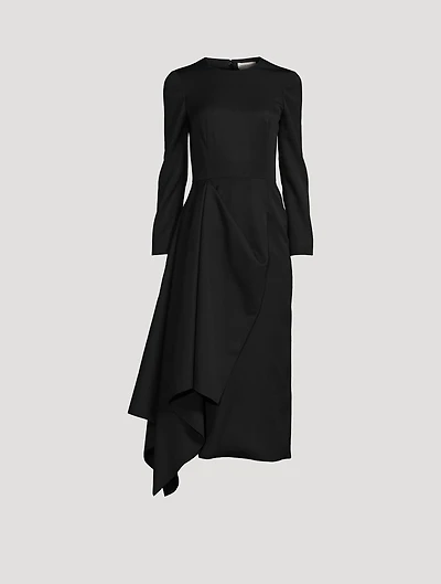 Draped Midi Dress