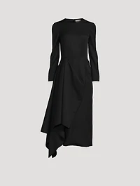 Draped Midi Dress