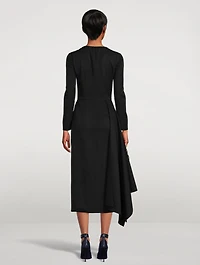 Draped Midi Dress