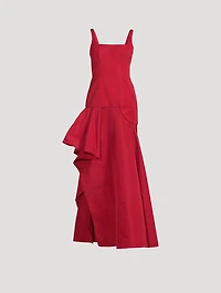 Asymmetric Draped Gown