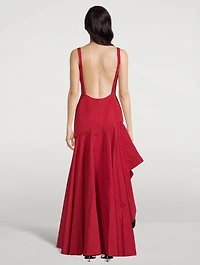 Asymmetric Draped Gown