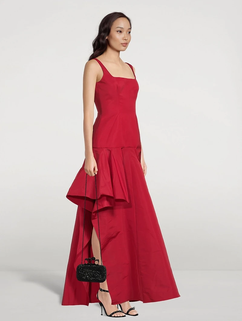 Asymmetric Draped Gown