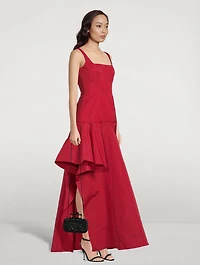 Asymmetric Draped Gown