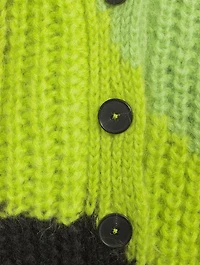 Colourblock Mohair Cardigan