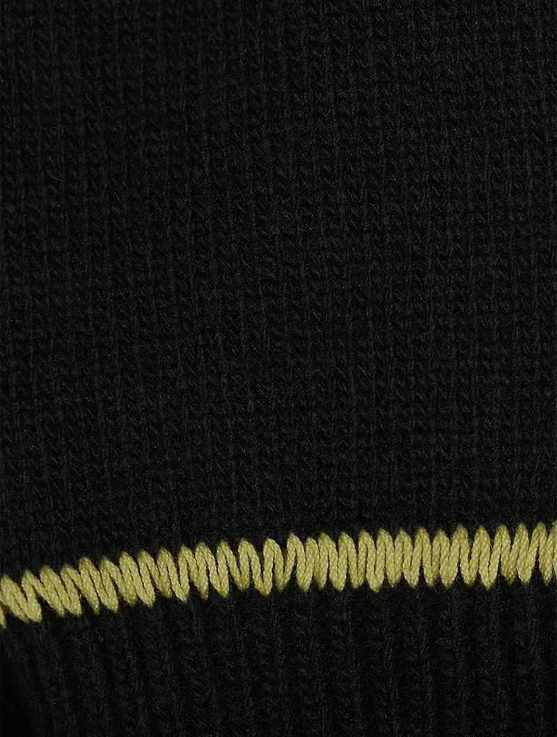 Slashed Asymmetric Sweater