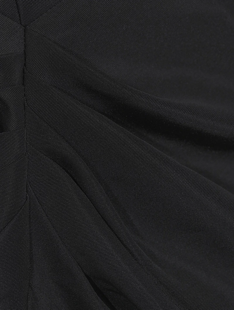 Strapless Gathered Column Gown