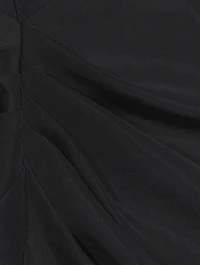Strapless Gathered Column Gown