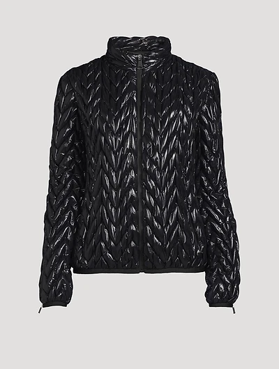 Chevron Quilted Ski Jacket