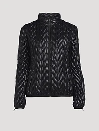 Chevron Quilted Ski Jacket