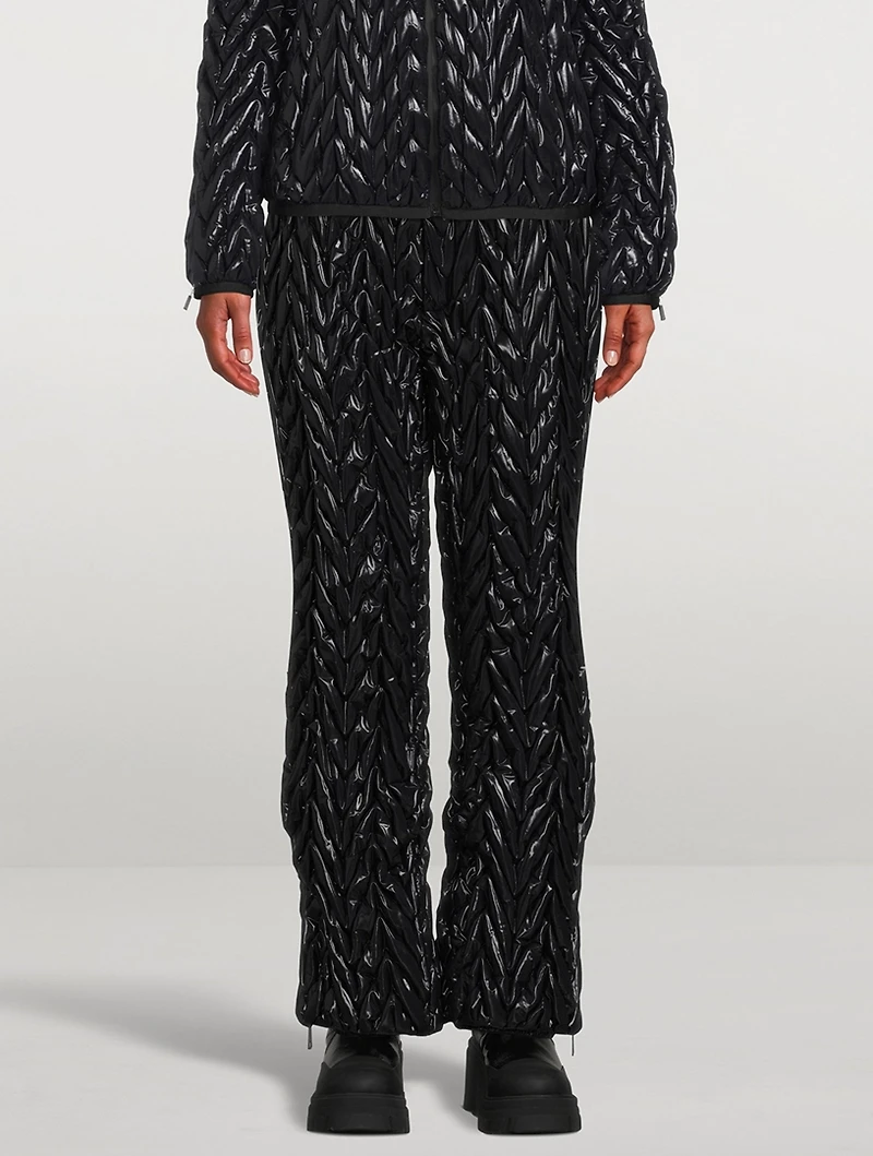 Quilted Chevron Ski Pants