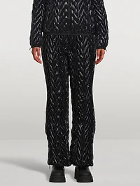Quilted Chevron Ski Pants