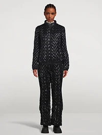 Quilted Chevron Ski Pants