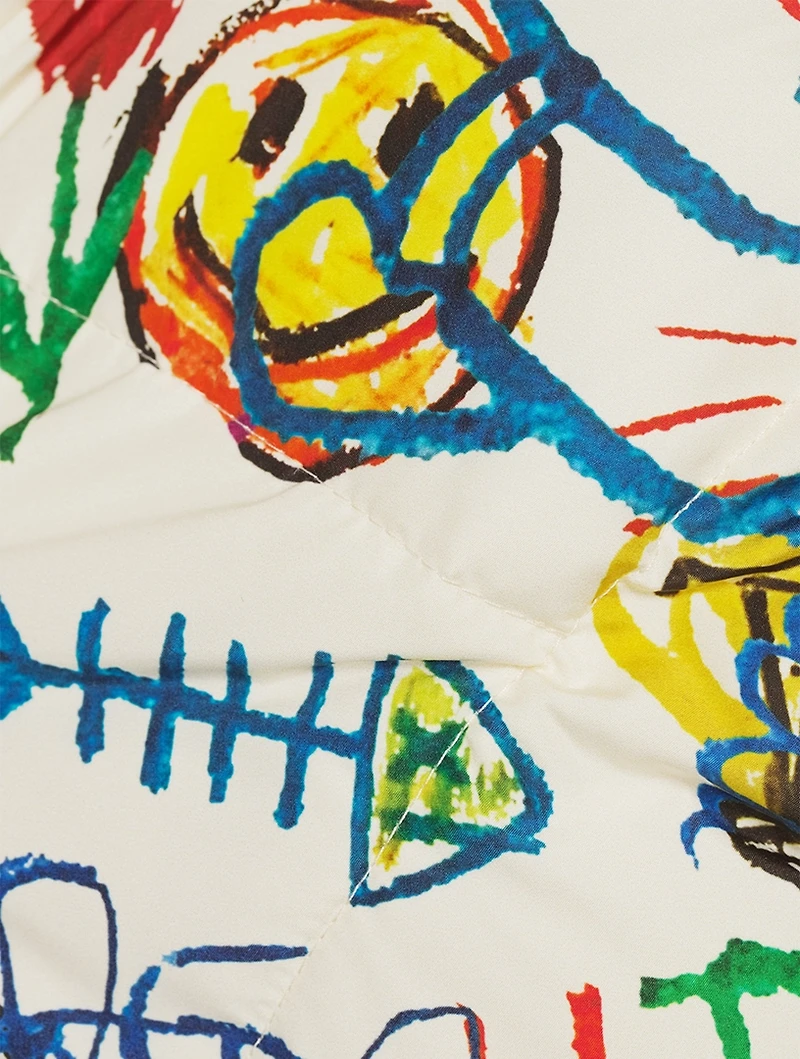 Puff Khris Down Jacket In Graffiti Bear Print