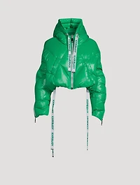 Puff Khris Shiny Cropped Down Jacket
