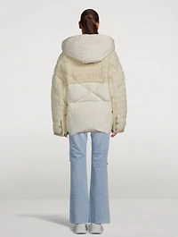 Puff Khris Tweed Down Jacket