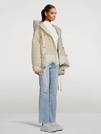 Puff Khris Tweed Down Jacket
