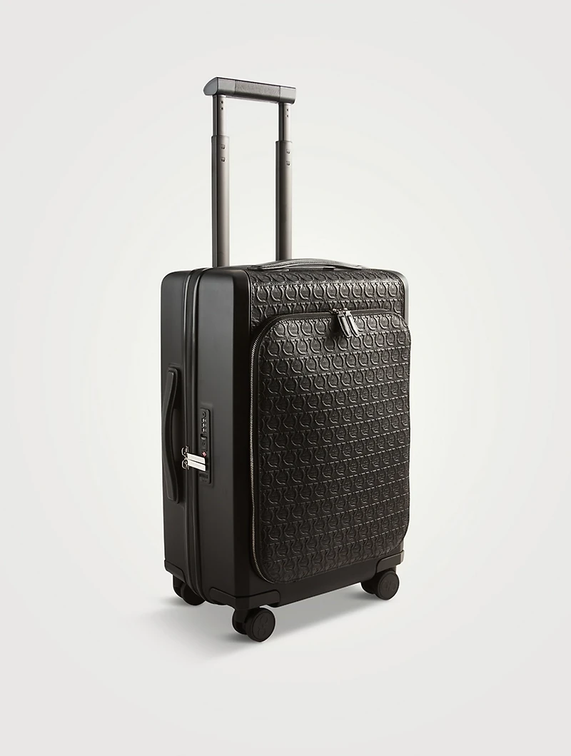 Gancini Embossed Leather Carry-On